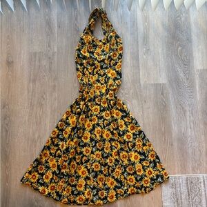 All That Jazz Sunflower Print Dress